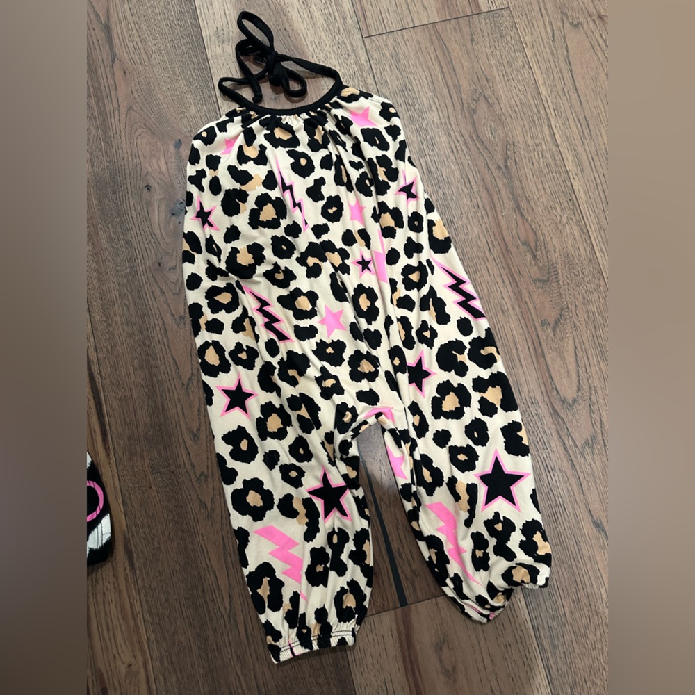 Pixie lane toddler jumpsuit 2/3 cheetah leopard print